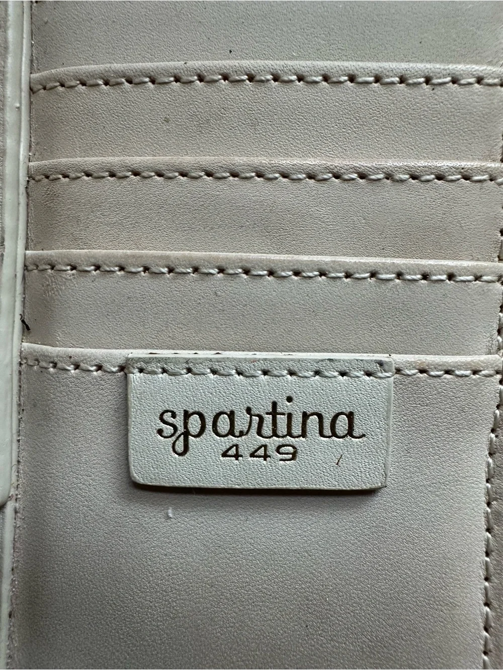 SPARTINA - 449 Wallet - Woven Beige Straw Wallet with Bamboo Accent